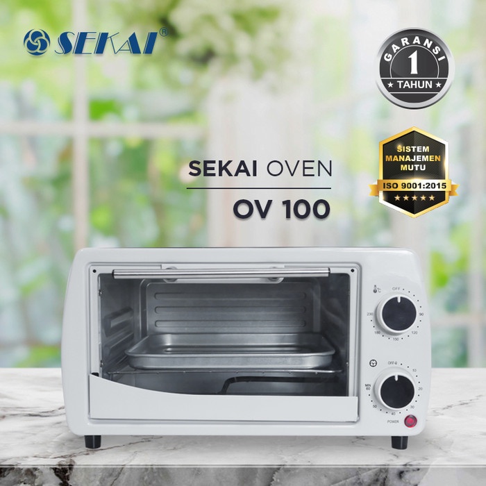 SEKAI Oven Listrik 10 Liter OV100 Electric Oven Low Watt OV-100