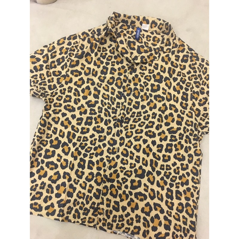 kemeja cewek H&M Leopard