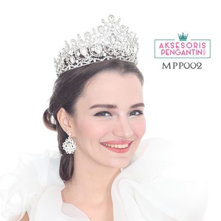 [READY STOCK] AKSESORIS MAHKOTA WEDDING CROWN HEADPIECE PENGANTIN MPP002