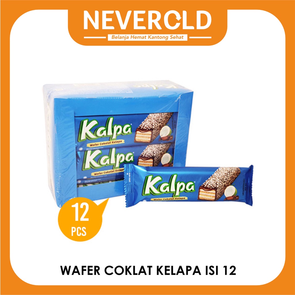 Kalpa Wafer Cokelat Kelapa - 12 pcs x 28 gr