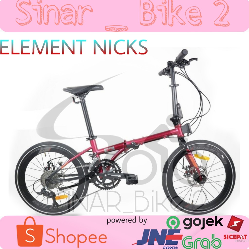 Sepeda Lipat Element Nicks 20Inch New