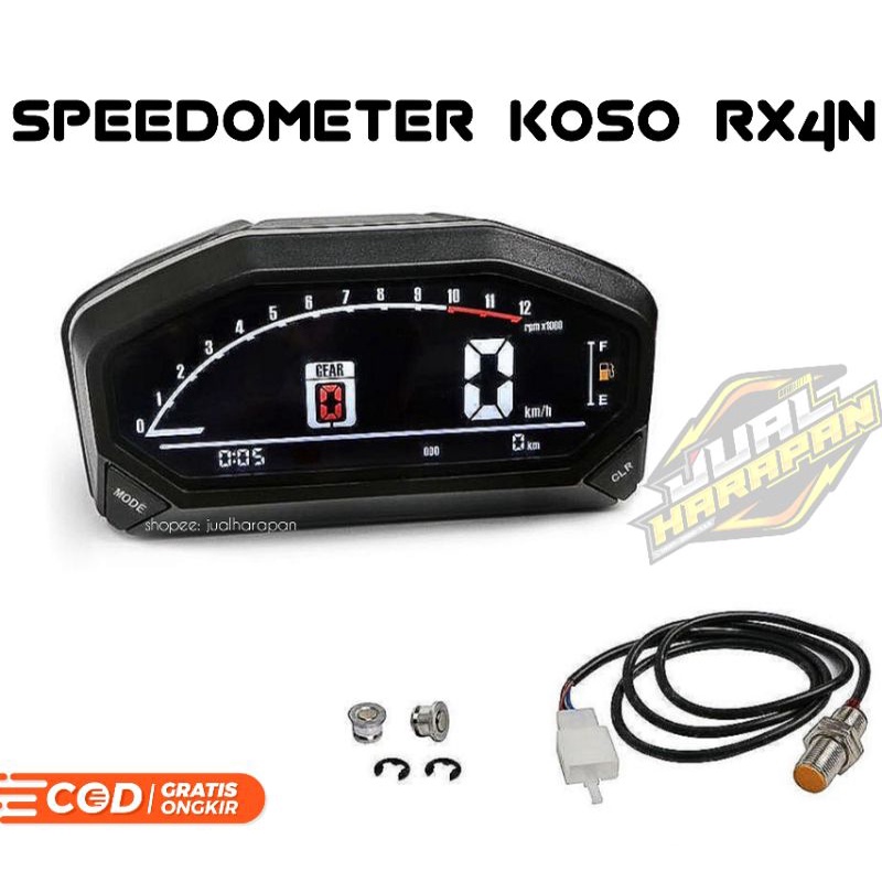 speedometer koso rx4n spido koso rx4n