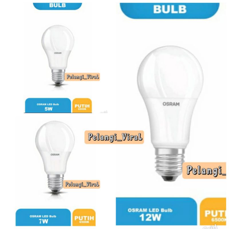Lampu Led Osram Led 5w 7w 12w/Led Bulb Osram/Bohlam Led Osram