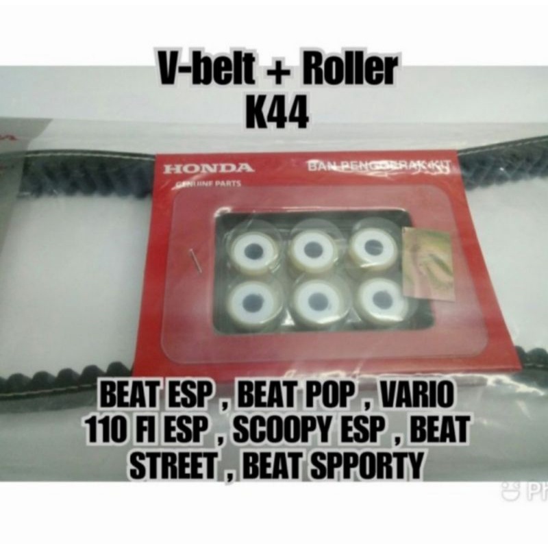 VBELT V BELT VANBELT BEAT F1 BEAT STREET ESP SET ROLLER ORI HONDA AHM
