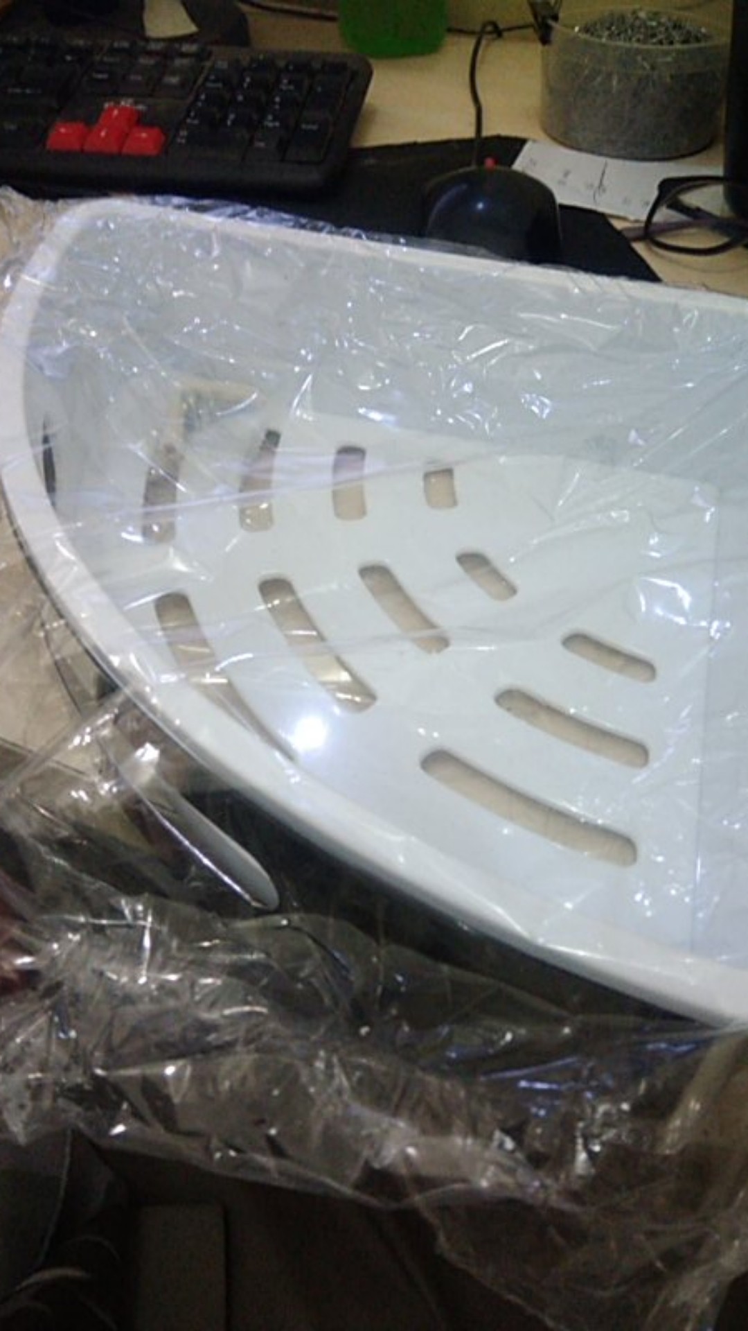 Rak Sabun Shampoo Dinding Sudut Dapur Kamar Mandi Tempat Peralatan Kamar Mandi