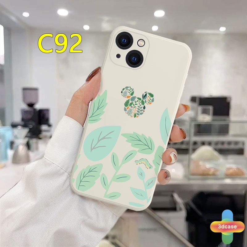 Case Compatible For IPhone 11 12 13 PRO MAX 6 7 6S 8 Plus X XR XS MAX 11 12 13 mini Se 2020 6SPlus 7Plus 6Plus 8Plus XSMAX A54 A15 A16 A9 A5 A7 A5S Y12 Y20 Cute Mickey Minnie Mouse Flower Anti-fall Case