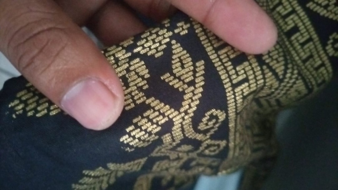 Kemeja Batik Pria Lengan Pendek Motif Anjani Gold