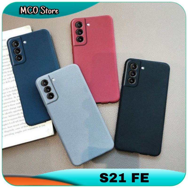 Casing Samsung Galaxy S21 FE S 21 FE Soft Back Case Matte Slim Cover