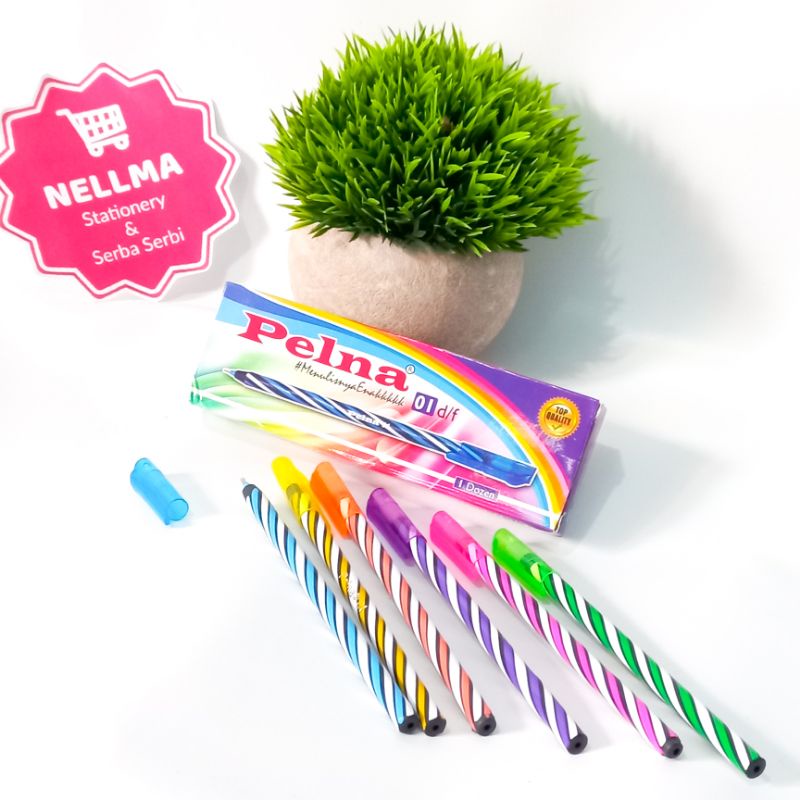 

Pulpen PELNA Bolpoin Lilin ( ISI 12 PCS ) 0.7mm Hitam