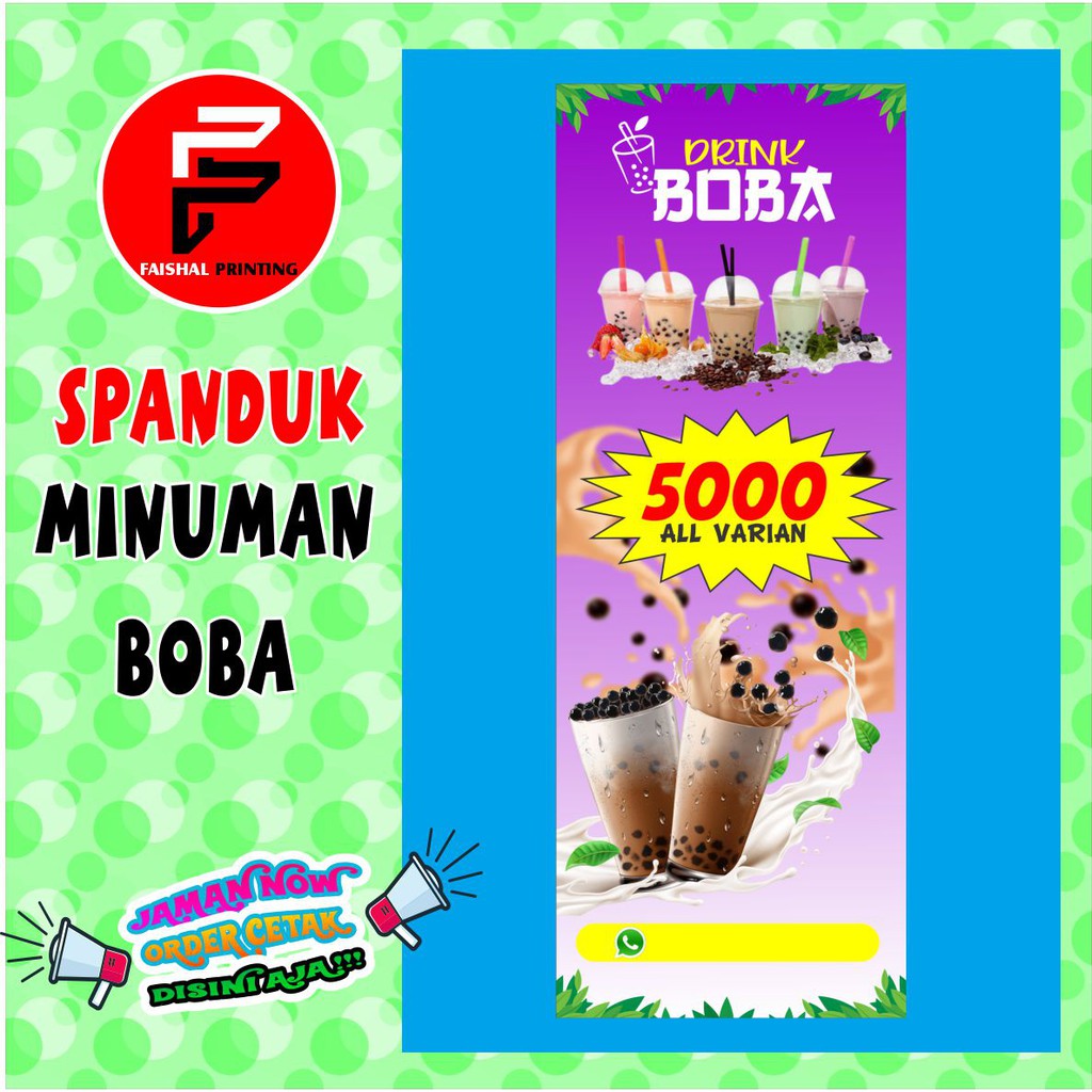 Jual Spanduk Minuman Boba Banner Es Boba Backdrop Boba Ukuran 06 X 16 Meter Shopee Indonesia 4135