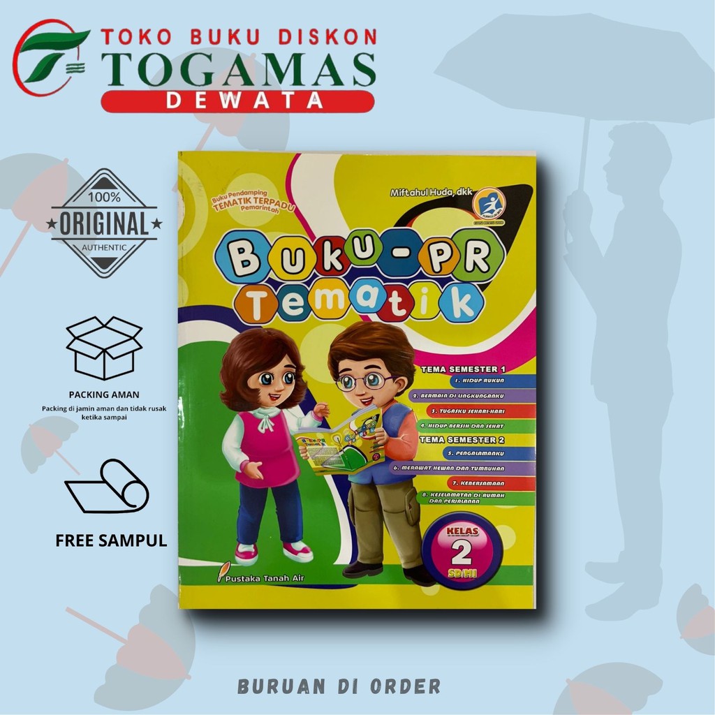 BUKU PR TEMATIK SD/MI KELAS 2 SMT 1 DAN 2 KURIKULUM 2013 ED. REVISI 2018 - ORIGINAL