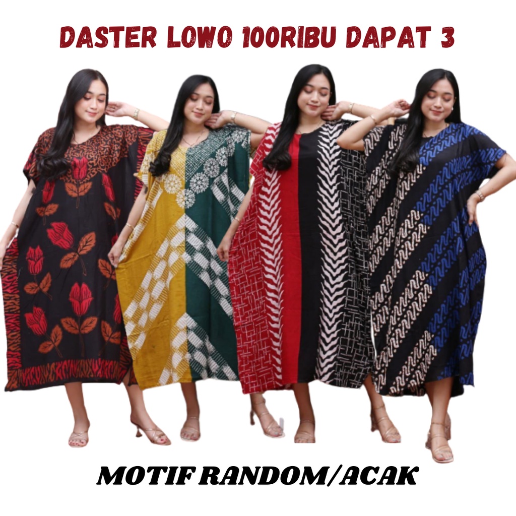 BISA COD PAKET DASTER LOWO KEKINIAN 100RIBU DAPAT 3 BAJU / GROSIR DASTER LOWO KEKINIAN