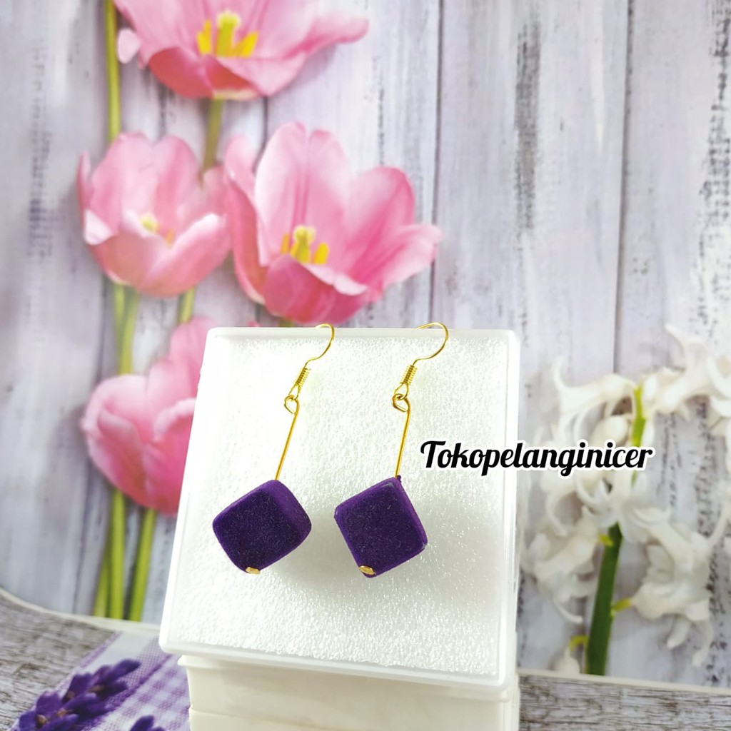 Anting Dadu kekinian Anting hijab fashion aksesoris gaya bohemian By Tokopelanginicer