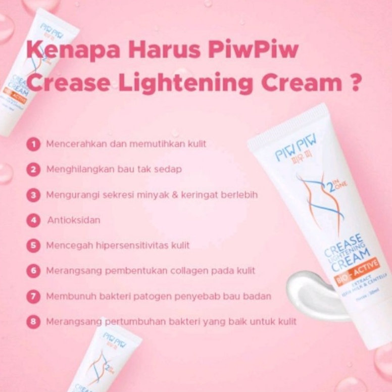 PIW PIW CREASE LIGHTINING CREAM / PEMUTIH KETIAK SELANGKANGAN AREA GELAP