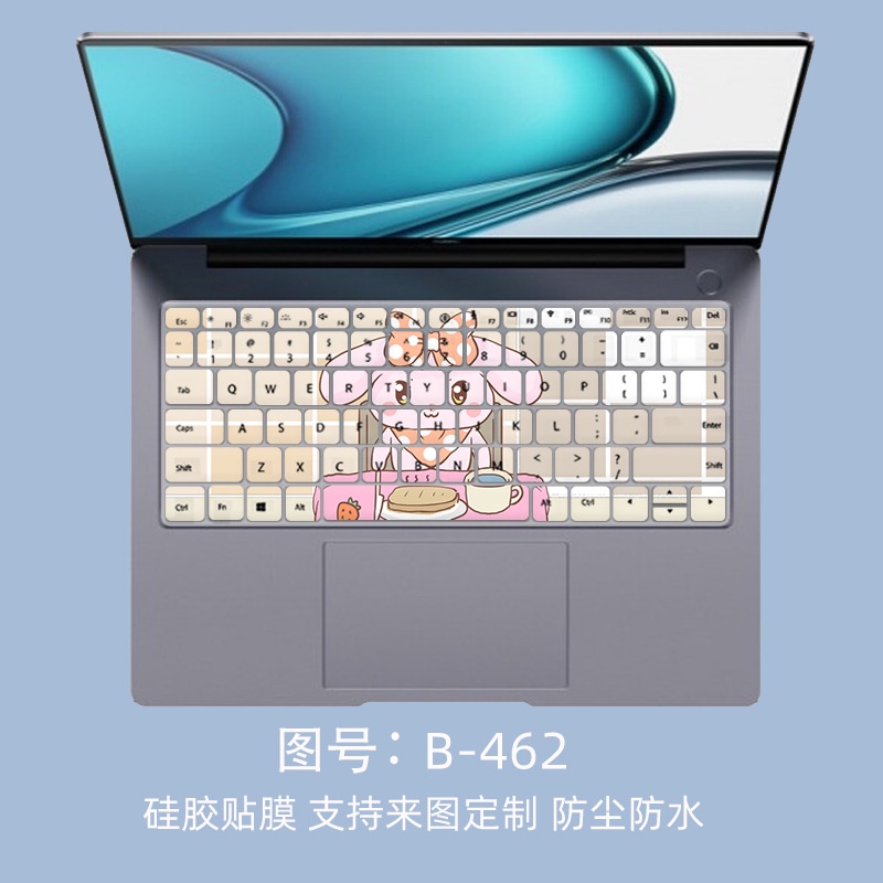 Film Pelindung Debu Keyboard Laptop Motif Kartun Bunga Untuk Huawei MateBook 14s / 13s 2021 HKD-W56 / EMD-W56