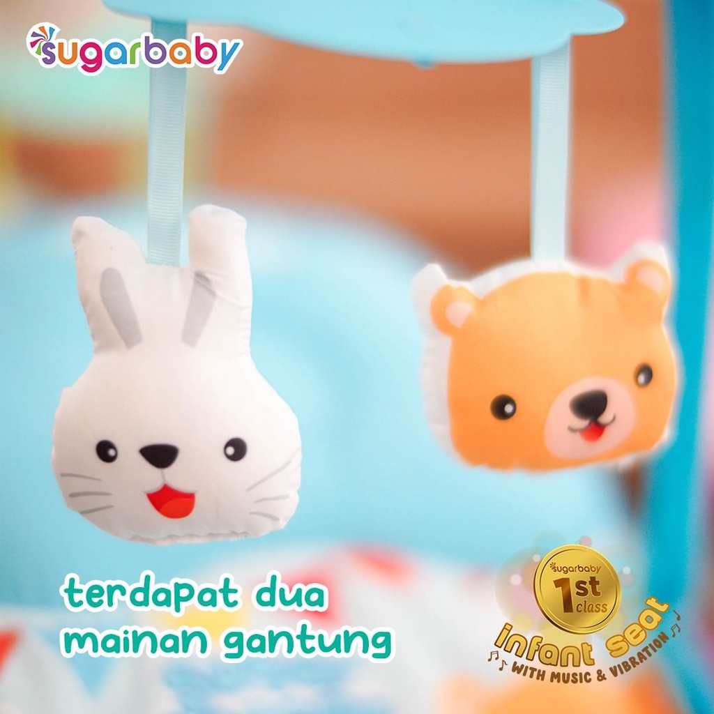 [Bouncer Bayi Indonesia] INFANT SEAT SUGARBABY KURSI JEMUR SUGARBABY Infant Seat FOLD UP Bouncer Sugar Baby bouncer kecil kursi getar bouncer Sugarbaby 1st Class Infant Seat-Kursi Bayi-kursi lipat bayi