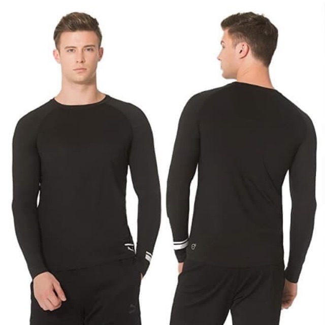Kaos Puma Dry Cell Baselayer Compression Tee Black Original Sports