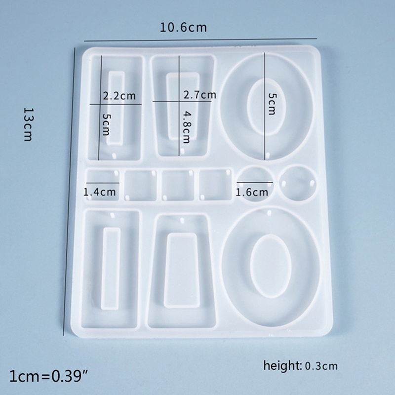 Alat Cetakan Liontin Resin Bahan Silikon Untuk Membuat Perhiasan Anting