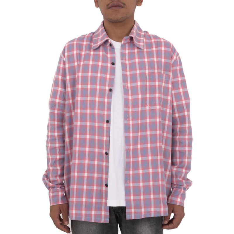 Suffinsant-Kemeja Flanel Pria-Flanel Oversize unisex