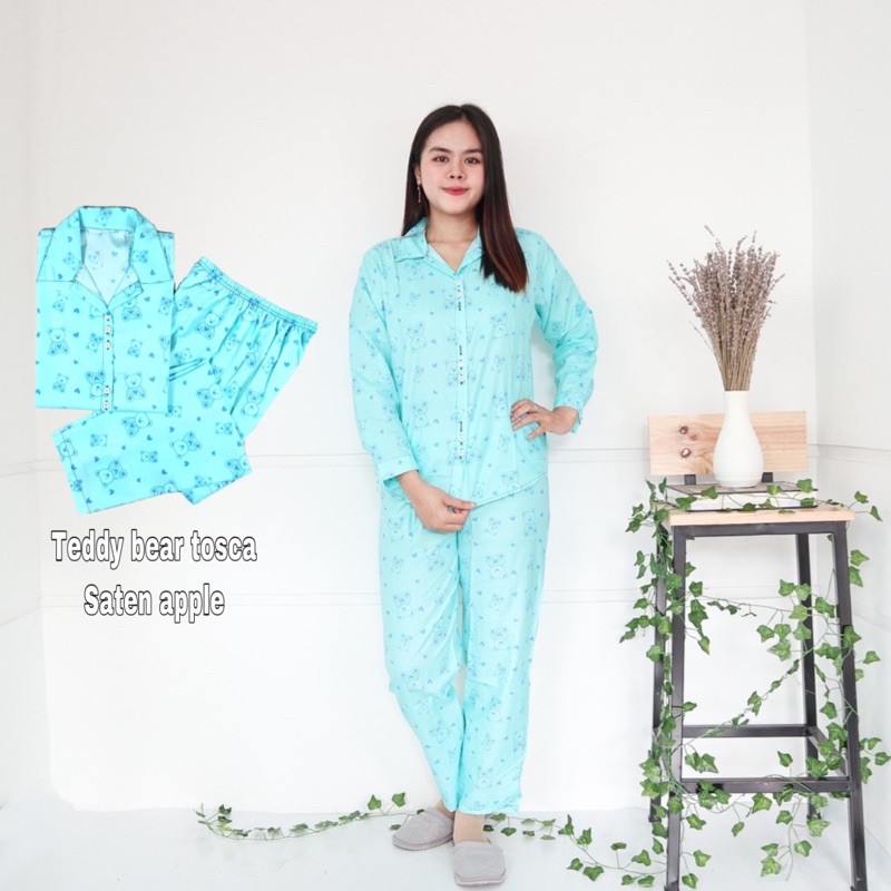 Piyama dewasa jumbo karakter Lengan panjang PP XXL-Teddy Bear Tosca