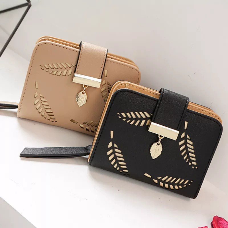 Charyatink - TERMURAH!! (COD) DOMPET LIPAT BERMOTIF BUNGA MINI FASHION WANITA