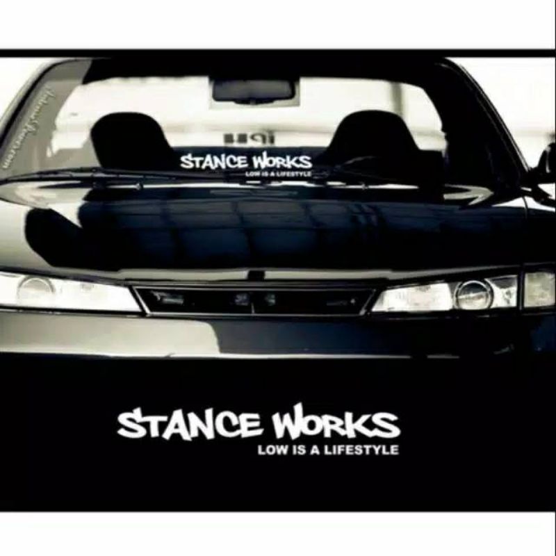 STICKER STANCE WORKS STICKER MOBIL MOTOR CUTTING