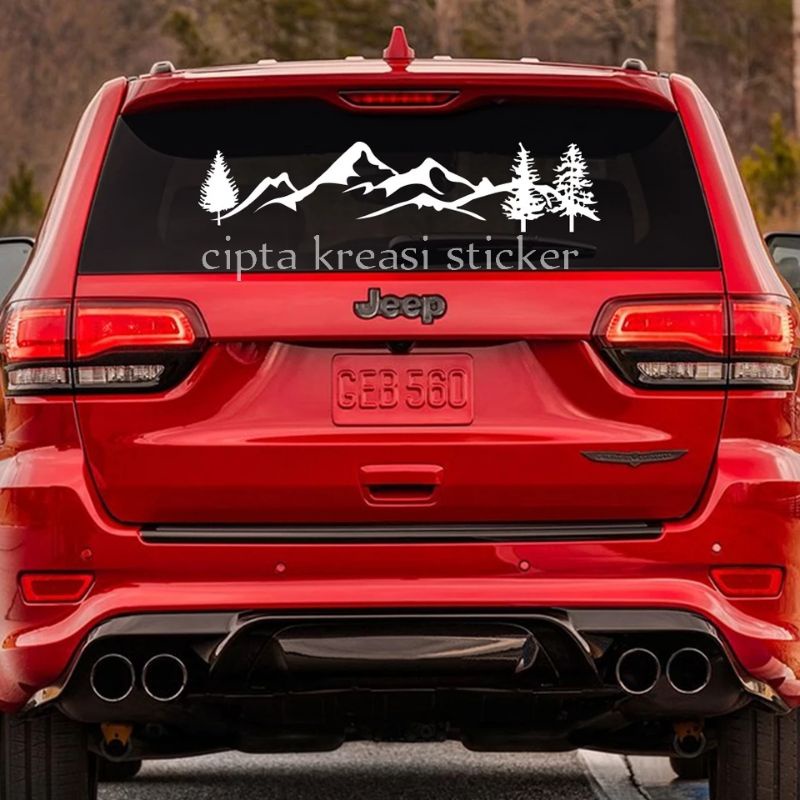 STICKER KACA BELAKANG STIKER MOBIL TOYOTA AVANZA XENIA CALYA HONDA BRIO CRV UNIVERSAL