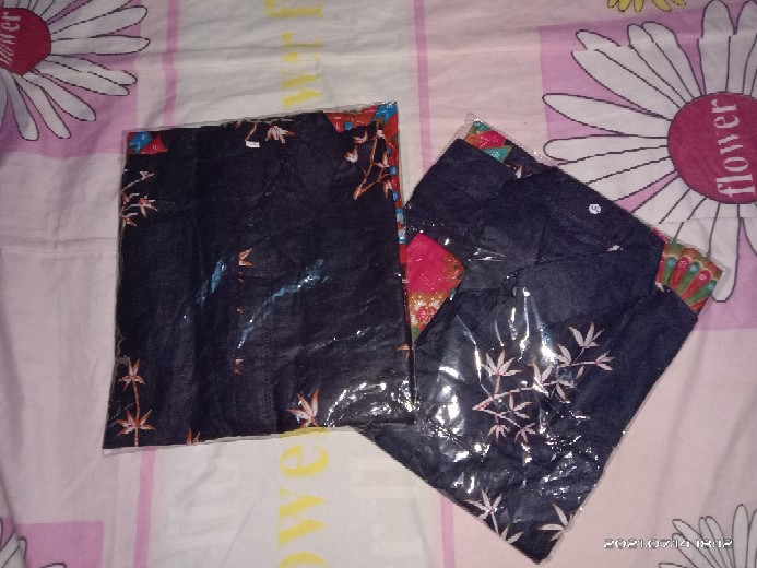 Batik Couple Keluarga Sania Ruffle Ori Ndoro Jowi Dnt Motif Kipas