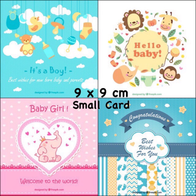 Tidak DiJUAL TERPISAH - Kartu Ucapan Kelahiran Bayi / Gift Card / Greeting Card Baby Born