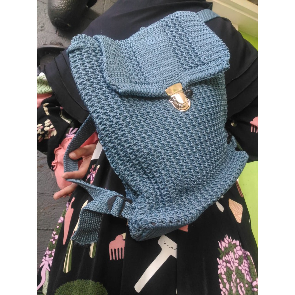 Tas Rajut Ransel Pria dan Wanita