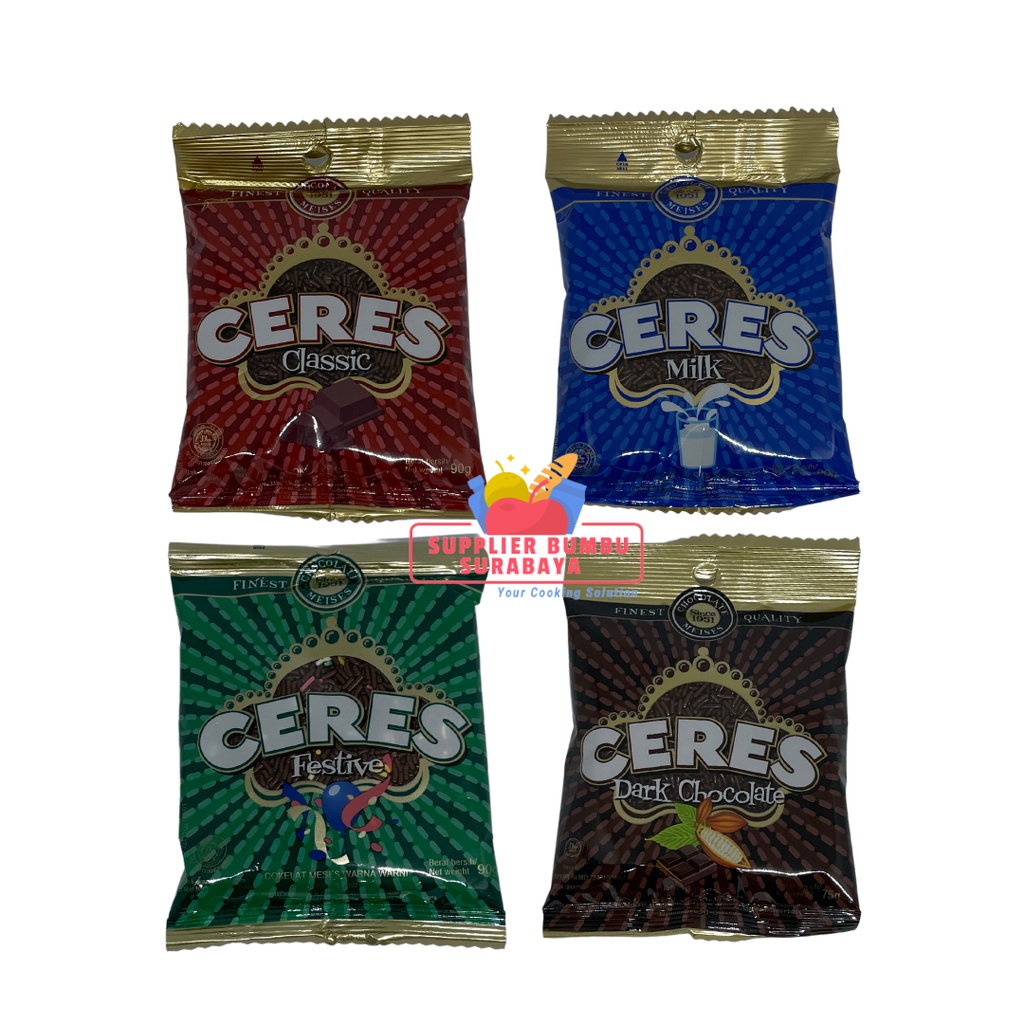 Meses Ceres Coklat Milk Classic Festive Dark Chocolate 90g