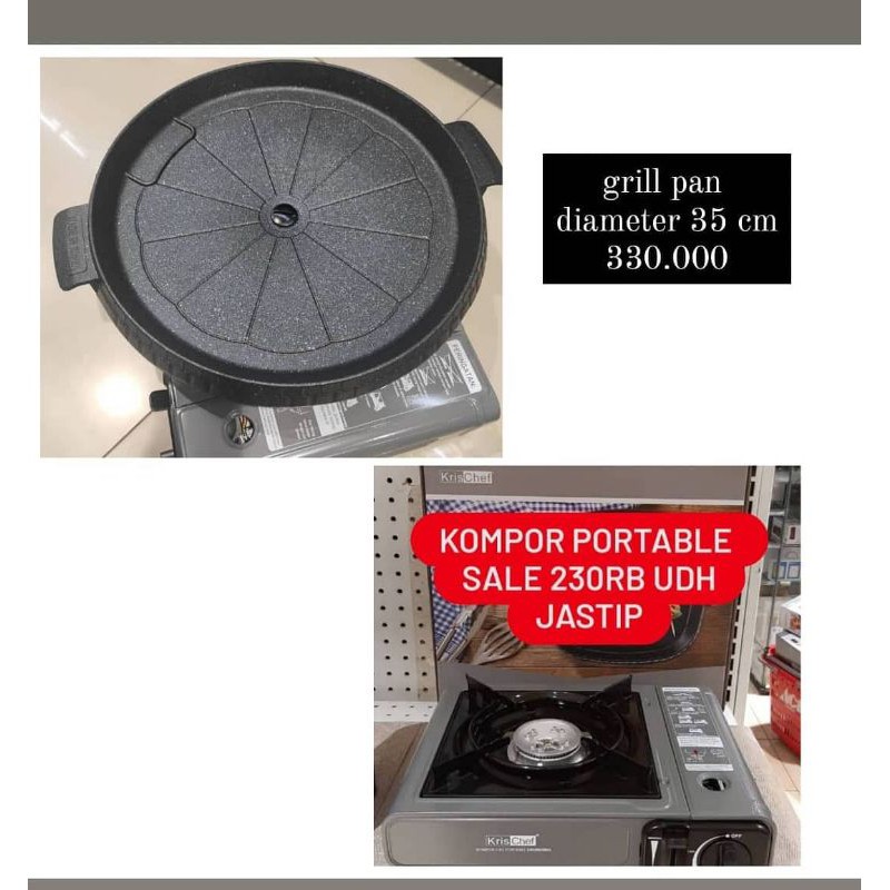 GRILL PAN DAN KOMPOR GAS PORTABLE