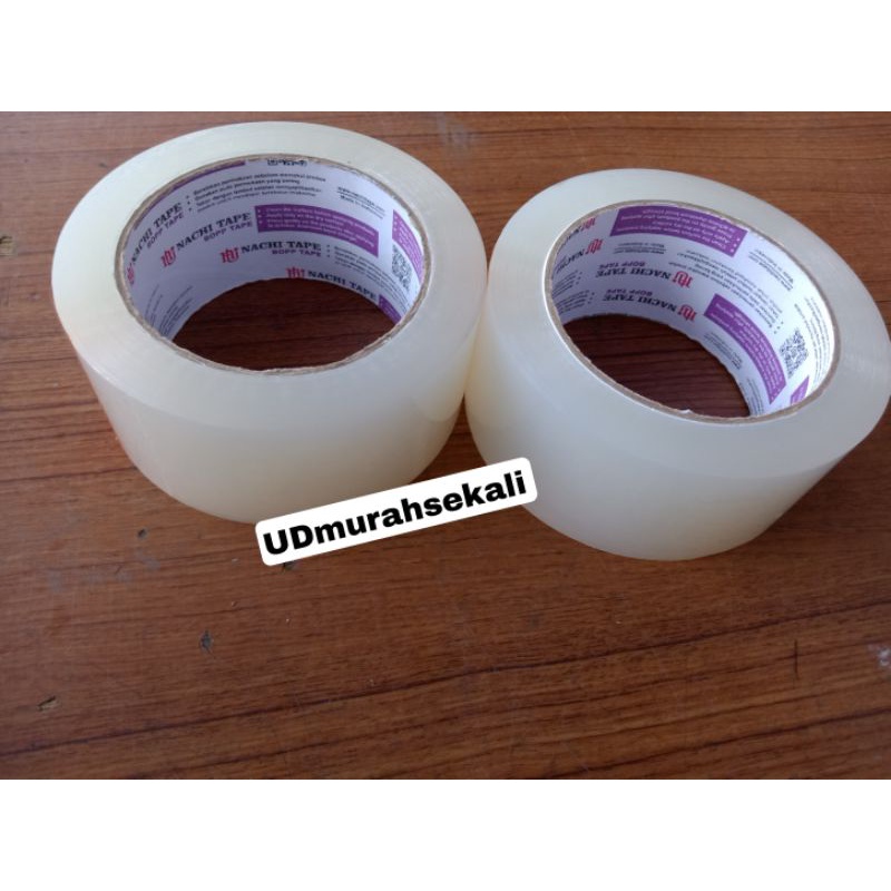 

Lakban Nachi Bening, Coklat 2"x 100yd. Murah!! bergaransi