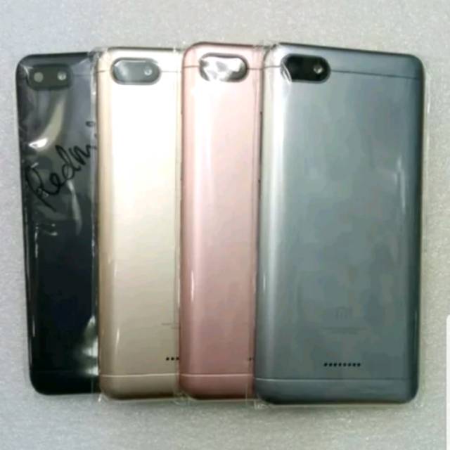 BACKDOOR BACKCOVER CASING TUTUP BELAKANG XIAOMI REDMI 6A SINGLE SIM ORIGINAL