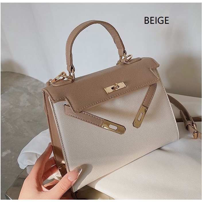 BJ61125 (TANPA BOX) - BEIGE/BLACK/BLUE/KHAKI - TAS SLEMPANG PREMIUM HANDBAG TOTEBAG WANITA FASHION IMPORT MODIS ELEGAN TERMURAH TERLARIS TERBARU BAGSTORE JAKARTA TAS BATAM ZC1125 JT9366