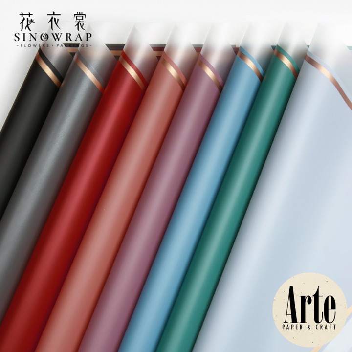 

RB 20 Lembar Cellophane Frame Bingkai Tebal Kertas Buket Korea Bunga Flower Wrapping Paper Kado Arte