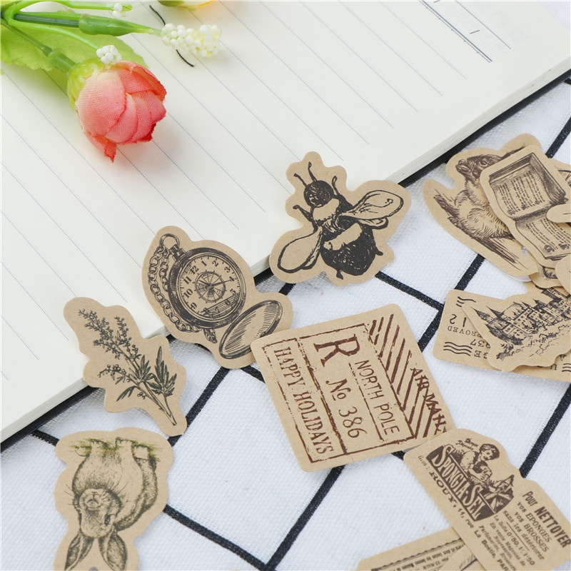 {LUCKID}46pcs All Things In The World Label Stickers DIY Diary Album Decor Stickers