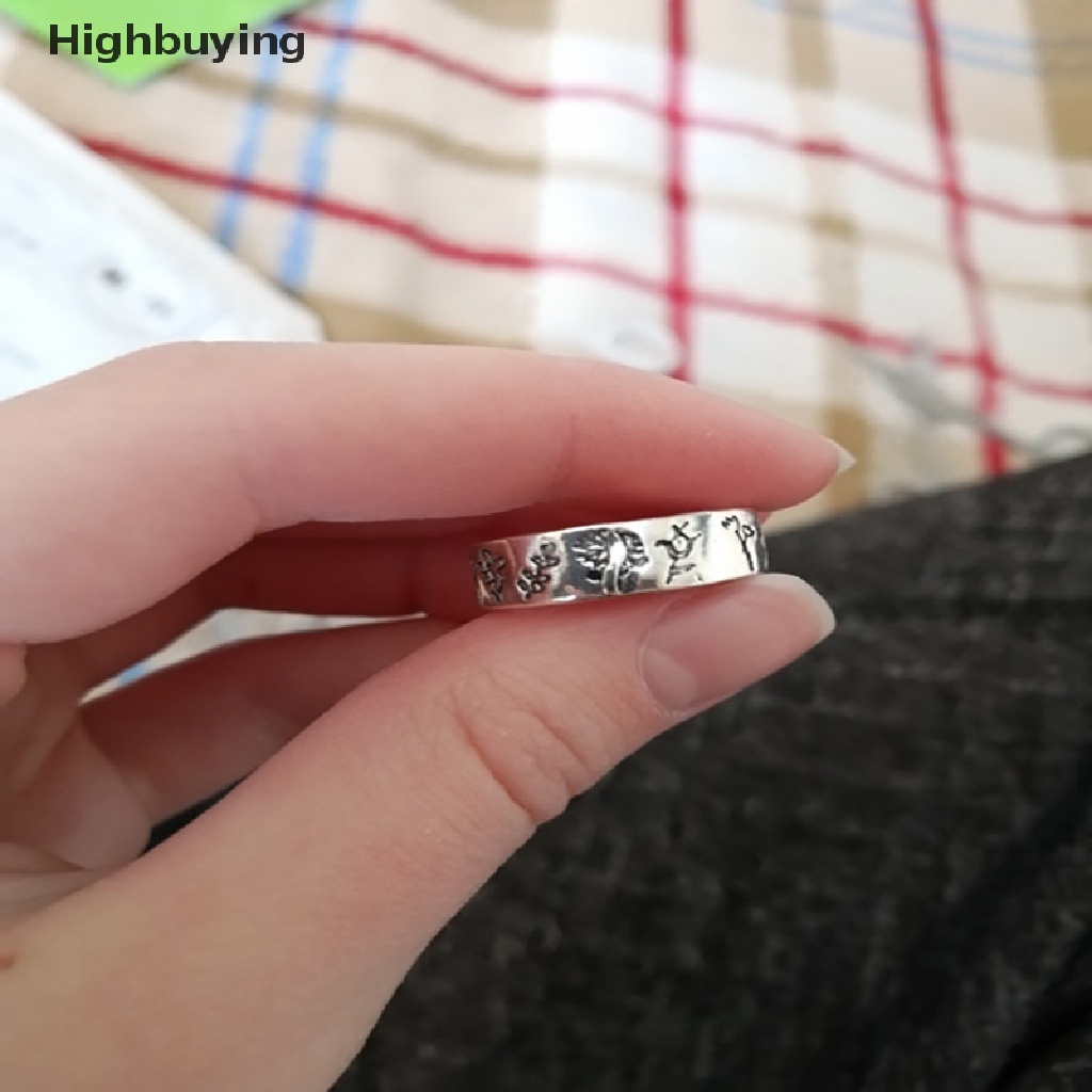 Hbid Cincin Vintage Bohemia Desain Ukiran Bunga Daisy Untuk Wanita