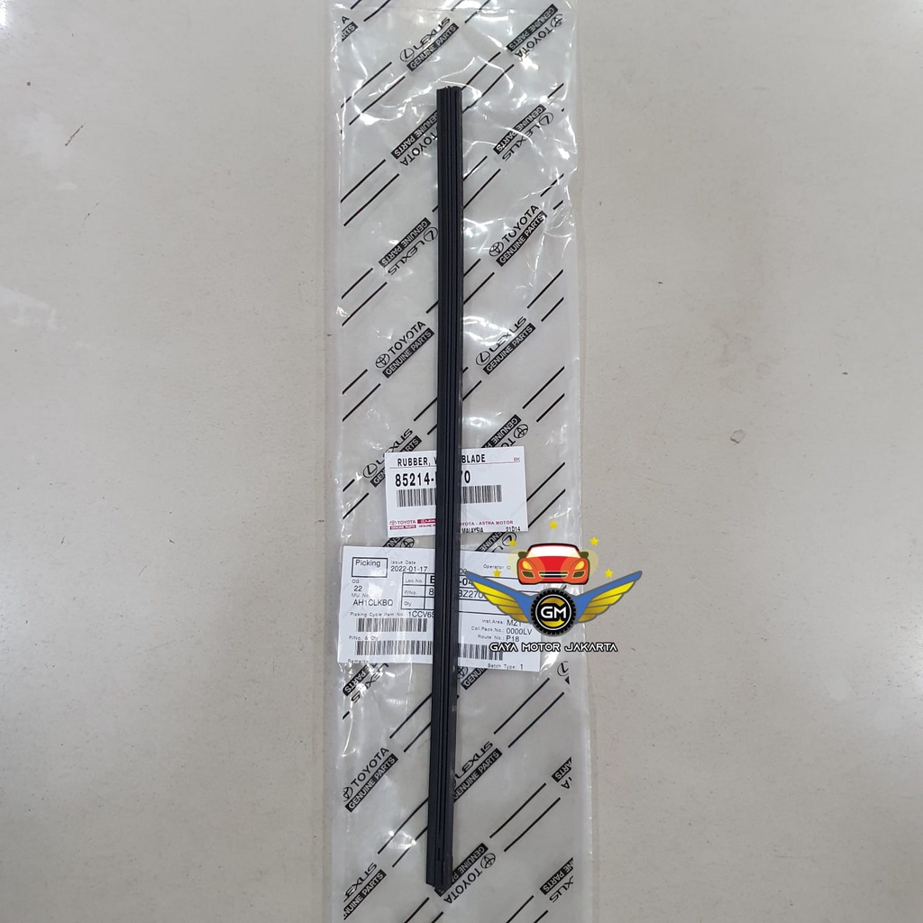 Karet Wiper Depan Kiri Agya-Ayla-All New Avanza 85214-BZ270 ORIGINAL