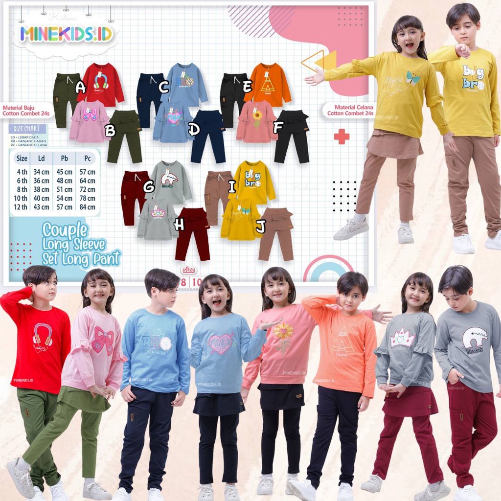 Set Couple LS Minekids