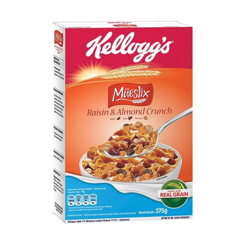

Kellogg's Mueslix Raisin & Almond 375 gr