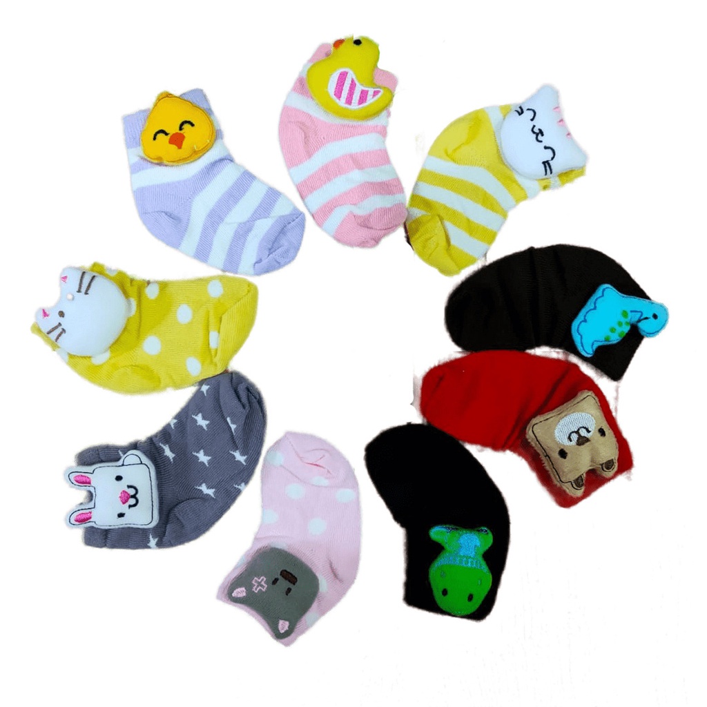 Two Mix Kaos Kaki Boneka Bayi Lucu Bisa Pilih Gambar dj97a