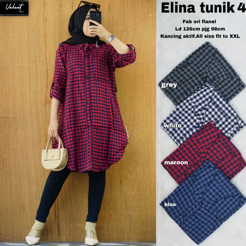 TUNIK RAJUT IMPORT PREMIUM ELINA ORI VALENT