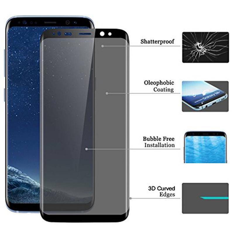 Pelindung Layar Tempered Glass 3D Curved Anti spy Untuk Vivo IQOO Neo5 Neo5s Neo6 Neo6se Pro U5x Z1 Z5x 3 5 7 8 U3 Tx1