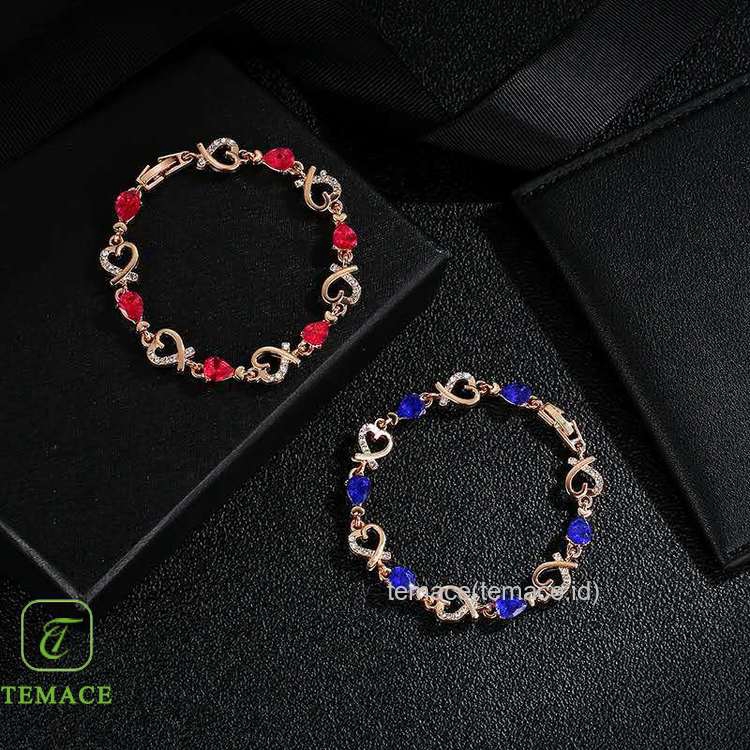 Gelang Titanium Korea Bintang Bola Kecil Polos Rosegold - BB517