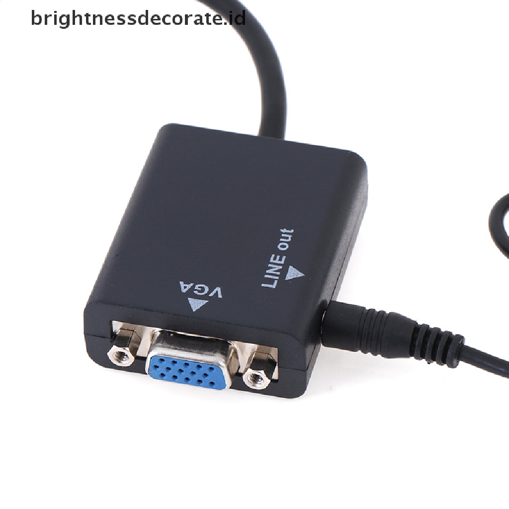 Adaptor Konverter Audio Hdmi Ke Vga 1080p