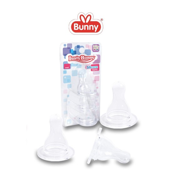 Morinz Lusty Bunny Silicone Nipple Dot Bayi - 1 Set isi 3