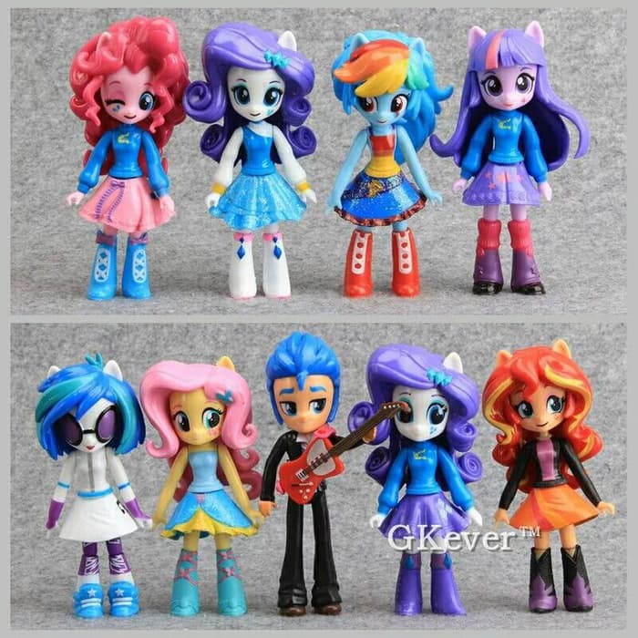 ACTION FIGURE MY LITTLE PONY EQUESTRIA GIRL SET ISI 6 / MAINAN BONEKA