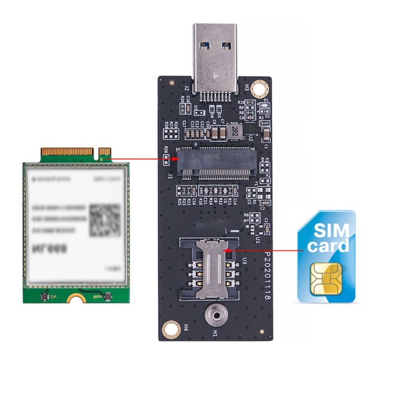 Btsg NGFF Untuk M.2 Untuk Kunci B Ke USB 3.0 Adapter Converter Papan Kartu Desktop PC Add on