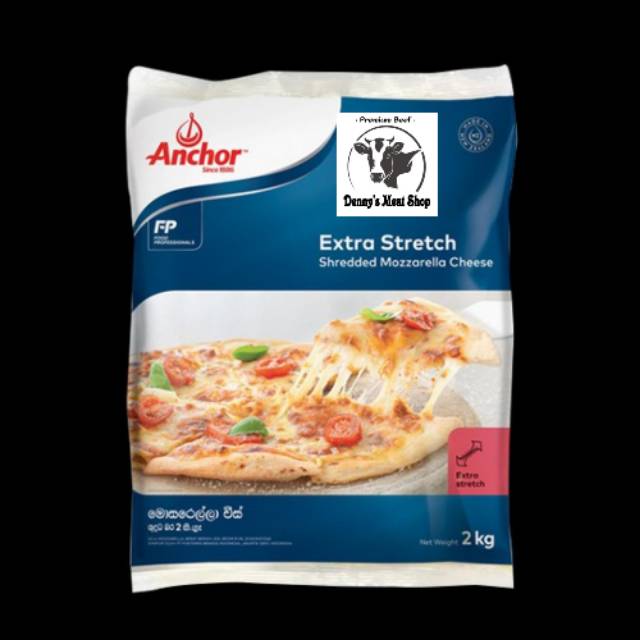 Keju Mozzarella Shredded Anchor / Keju Mozzarella Parut Anchor @2kg
